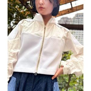 ブルゾン アウター インポートリブジップアップコンパクトブルゾン レディース