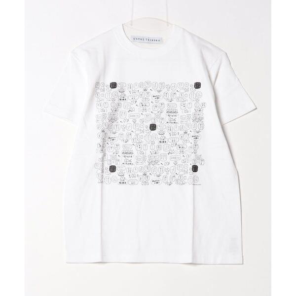 tシャツ 「うさぎ帝国」総柄Tシャツ レディース