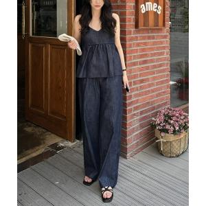 サロペット オーバーオール Ritomo湘南スタイル　キャミソール＆パンツ　セットアップ レディース