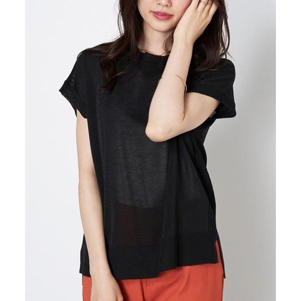 ニット セーター フラッシュヤーン素材サマーニット レディース