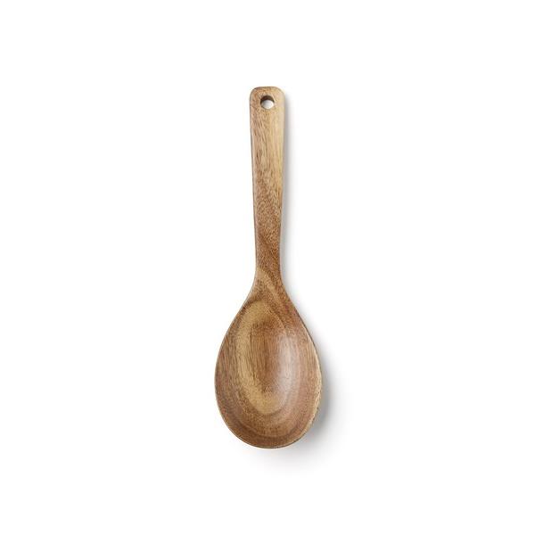 キッチン アカシア　取り分けスプーン　大　約長さ２５ｃｍ