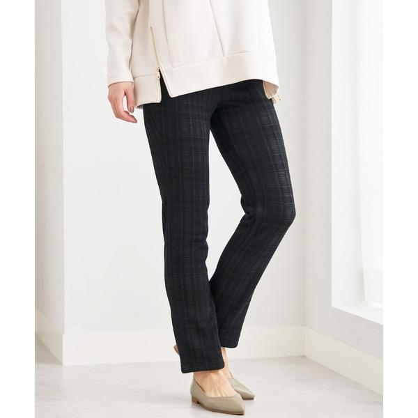 パンツ ポカポカ！静電防止付裏ファーパンツ６９丈 レディース