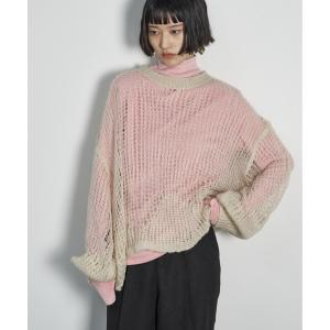 ニット モヘアライクシアーニットプルオーバー レ...の商品画像