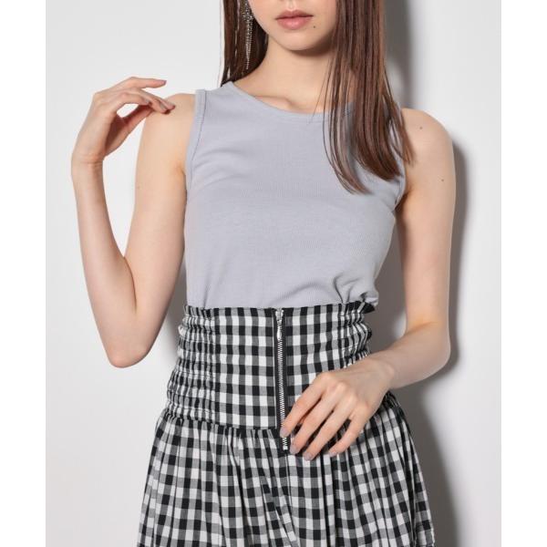 タンクトップ ノースリーブ アメスリタンクカットトップス レディース