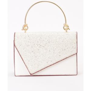 クラッチバッグ パーティーバッグ レター フラップ コンパクト 2WAY ショルダーバッグ レディース