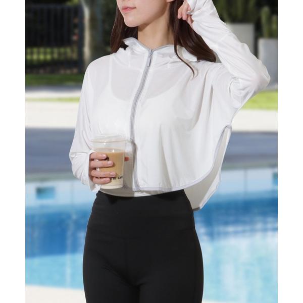 ラッシュガード 「2点セット」コンパクト ジップアップ ラッシュ パーカー レディース