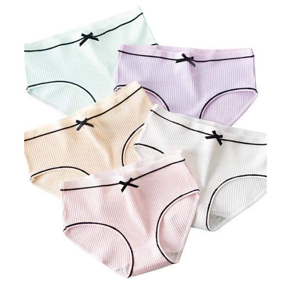 ショーツ レディースリボンショーツ　5枚セット