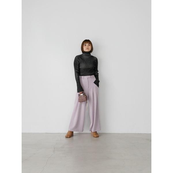 スラックス パンツ bonding 2tuck slacks レディース