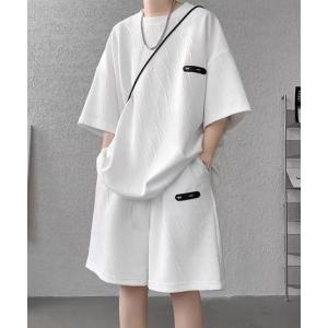 アンサンブル メンズ 半袖tシャツ ハーフパンツセット