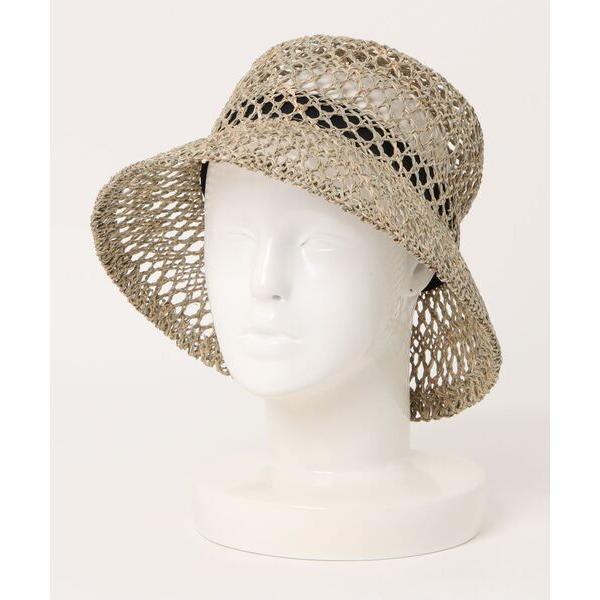 帽子 ハット /control freak/透かし編バケットハット レディース