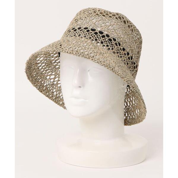 帽子 ハット 「control freak」透かし編バケットハット レディース