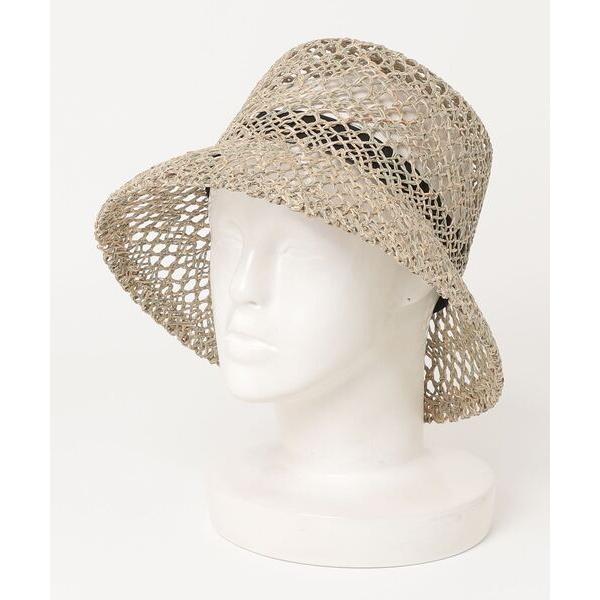 帽子 ハット 「control freak」透かし編バケットハット レディース