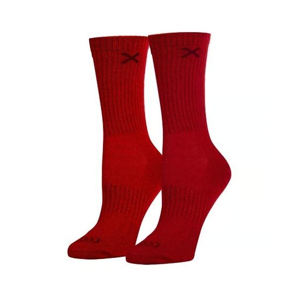 靴下 ODD SOX WOMEN’S RED HEATHER CREW レディース メンズ