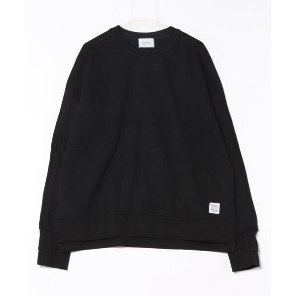 トレーナー スウェット 「AND SQUARE」むら染め切替スウェット メンズ