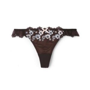 ショーツ 「northerly bra フィットシリーズ 楽盛りフィット」　楽盛り刺繍　楽盛りフラワーブルーム　Tバックショーツ単品　M/L