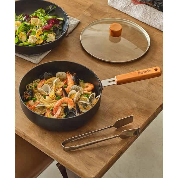 キッチン DONO 24cm マルチフライパン　ガラス蓋付き