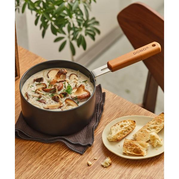 キッチン DONO 18cmスープパン ガラス蓋付