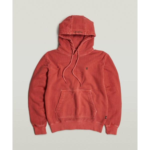 パーカー OVERDYED HOODIE/ヴィンテージライクオーバーダイワンポイントロゴパーカー メ...