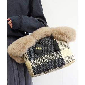 トートバッグ WOVEN (ウーヴン) / エコファーフラップカバー  バッグカバー トートバッグ用 レディース