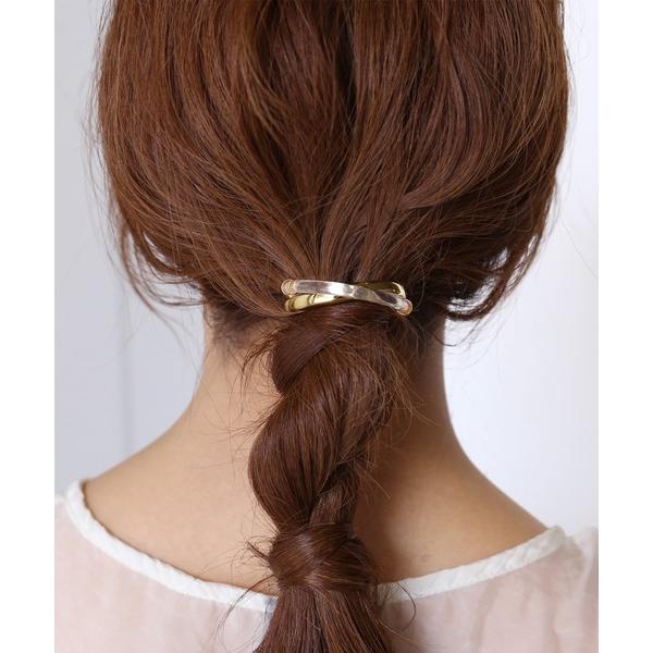 ヘアピン 「moichou」メタルラインヘアーカフ