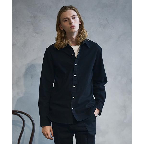 シャツ 「セットアップ対応」ストレッチ デニムシャツ メンズ