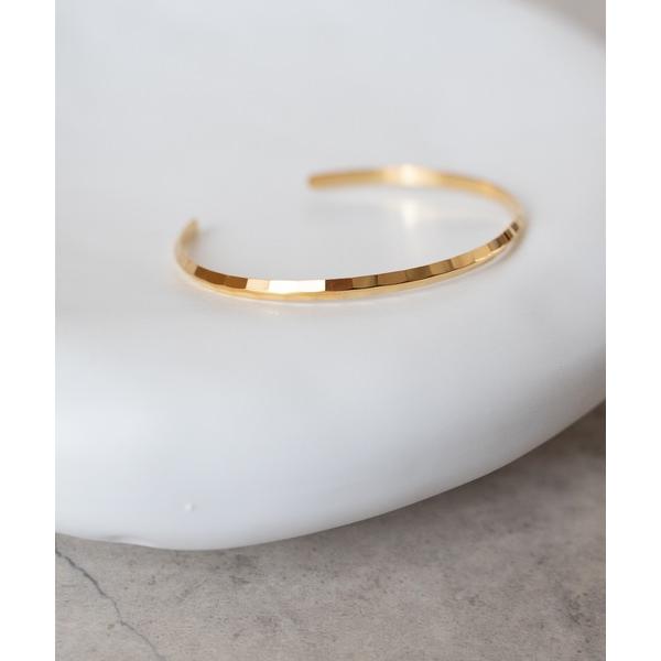 バングル SHARPEN FINE BANGLE GD  シャープド細バングル ゴールド メンズ