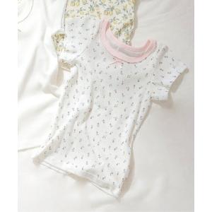 肌着 GIRLSリブ半袖肌着 キッズ 子供 女の子の商品画像