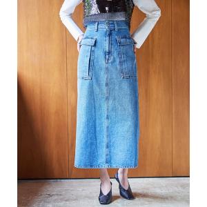 Levi's（リーバイス） デニムスカート テンセル ゴデットフレア
