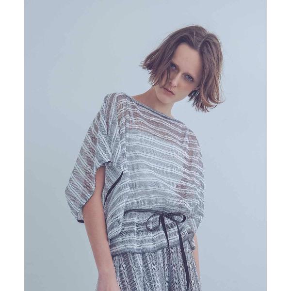 ブラウス シャツ sheer mesh border butterfly blouse(シアーメッシ...