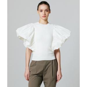 Sov. tシャツ パフスリーブダンボールニットプルオーバー レディース