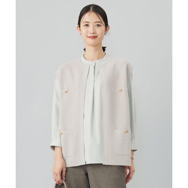 ベスト ジレ 「洗える」VIS/PE ROME ニット ジレベスト レディース