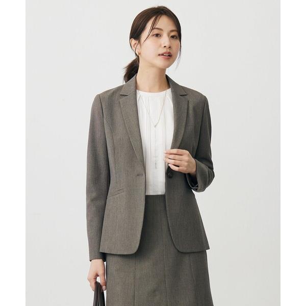 ジャケット テーラードジャケット T/Rアルガンシルク テーラード ジャケット レディース