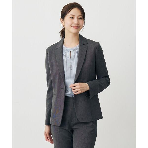 ジャケット テーラードジャケット T/Rアルガンシルク テーラード ジャケット レディース