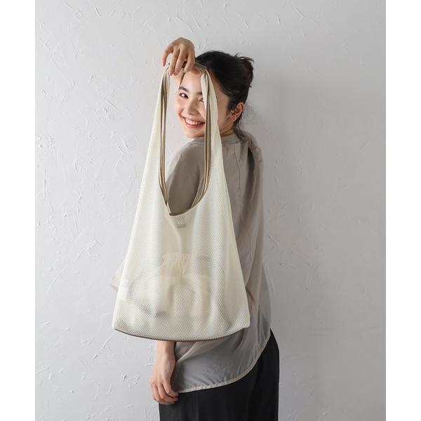 ショルダーバッグ バッグ 巾着付きメッシュバッグ レディース