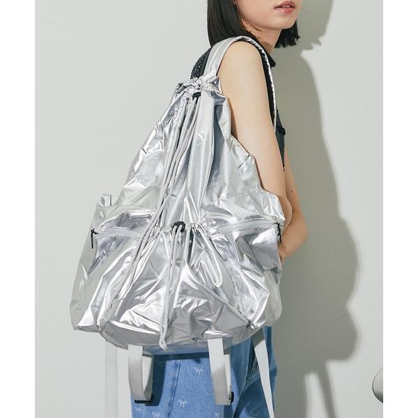 デイバック リュック 巾着ナイロンリュック レディース