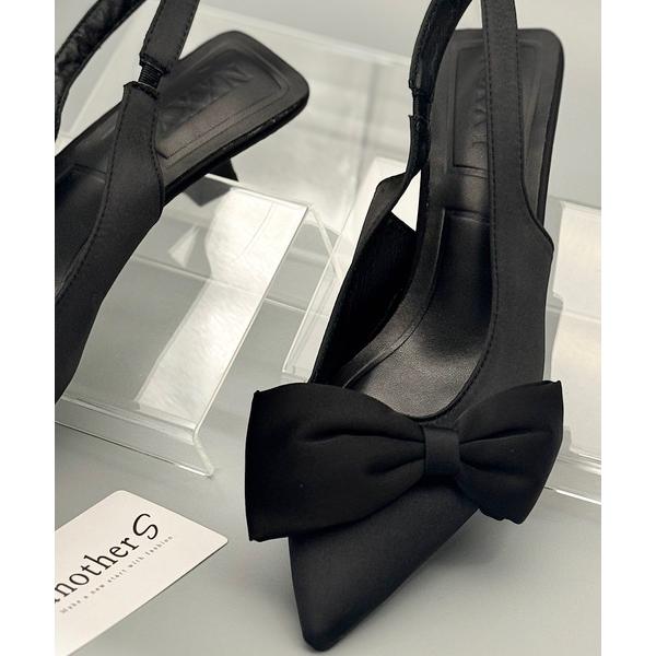 サンダル リボン付きバックストラップミュール レディース メンズ