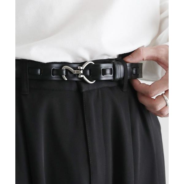 ベルト 牛革 レザーフックベルト 25mm メンズ