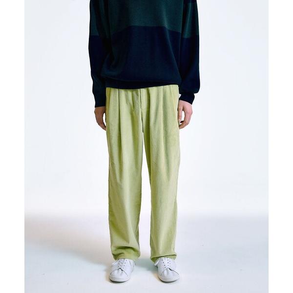 スラックス City Ambient Products: コーデュロイ ワイド テーパード スラック...