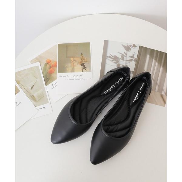 パンプス MODA LADIAN 柔らかで楽々ぺたんこパンプス　アーモンドトゥ