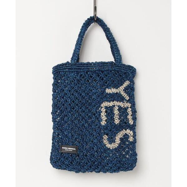 トートバッグ 「SONIA BENGAL/ソニアベンガル」手編みシーグラス・LETTER TOTE ...