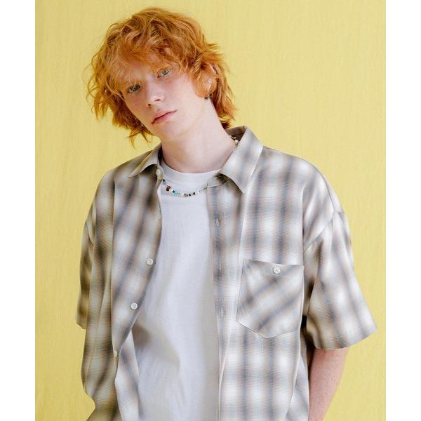 シャツ 「WV PROJECT」Hype ombre check 12 sleeve shirt K...