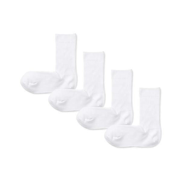 靴下 婦人　足なり直角　リブ編み靴下（４足組） レディース