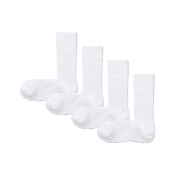 靴下 紳士　足なり直角　リブ編み靴下（４足組） メンズ