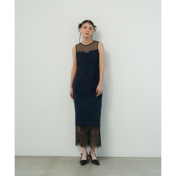 パーティードレス ドレス ヘムレースドレス / hem lace dress
