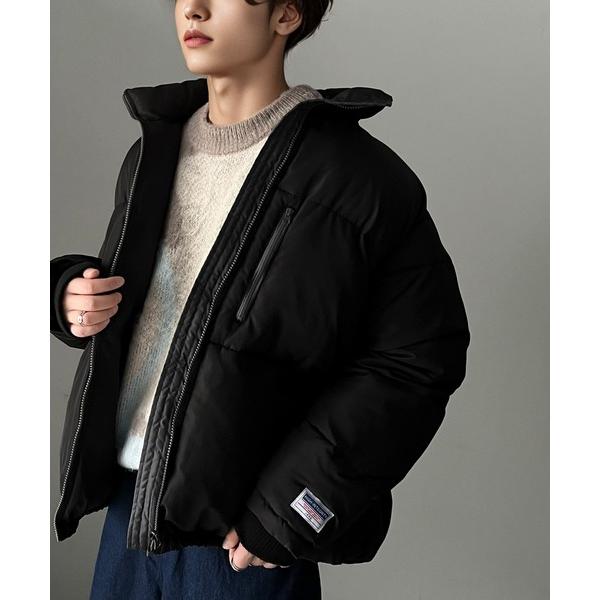 ブルゾン アウター 「JaVa ジャバコラボ」防寒とオシャレを両立。配色ジップ×フィンガーホール中綿...