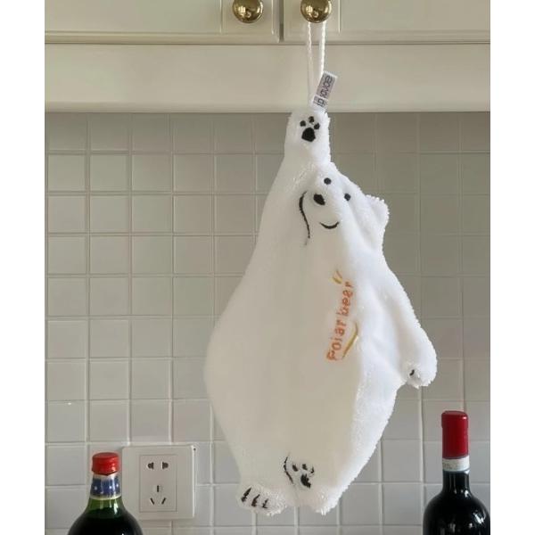 キッチン シロクマループタオル