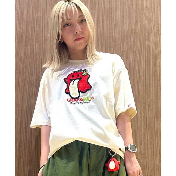 tシャツ A'GEM/9 × .kom 「GRAF＆WU/グラフアンドユー」 ワームアップルゴースト...