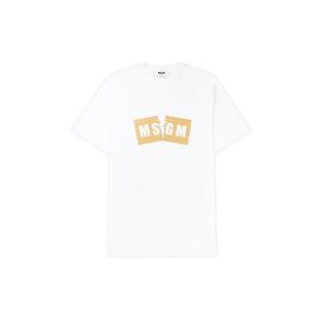 限定価格✨定番‼️ MSGM ボックスロゴTシャツ MSGM（エムエスジーエム） tシャツ MSGM BOXロゴ Tシャツ メンズ