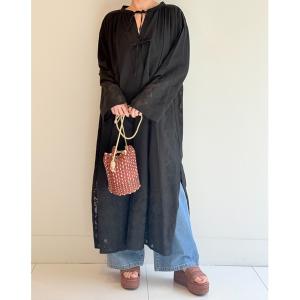 ワンピース C.LINEN JOINT LACE DRESS