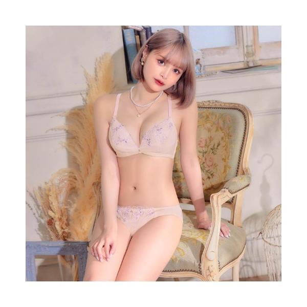 ブラジャー ショーツセット シアー チャーミング フルーレット ブラジャー ＆ フルバック ショーツ